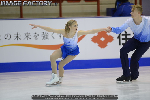 2013-02-28 Milano - World Junior Figure Skating Championships 0277 Hayleigh Bell-Alistair Sylvester CAN